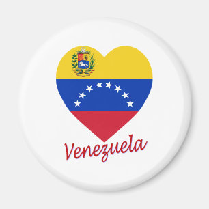 Venezuela Flag Heart Magnet