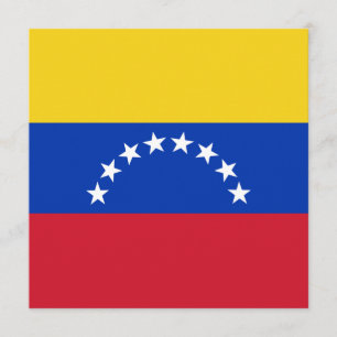 Venezuela Flag Invitation