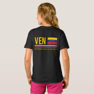 Venezuela Flag & ISO Code Alpha 3 Design T-Shirt