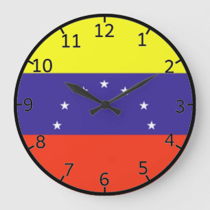 Venezuela Flag Large Clock