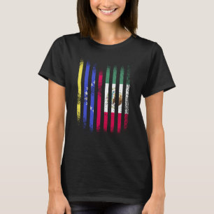 Venezuela Flag Mexico Grown Country Flags Stripes T-Shirt