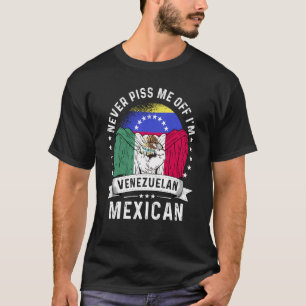 Venezuela Flag Mexico Grown Humour Citizen Pride T-Shirt