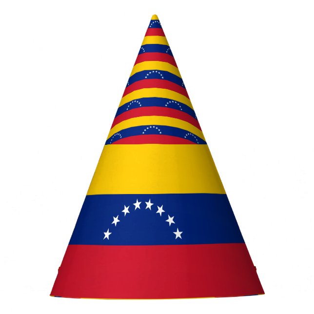 Venezuela Flag Party Hat (Front)