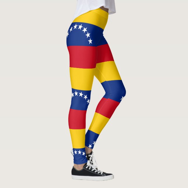 Venezuela flag patriotic Venezuelans Leggings (Right)