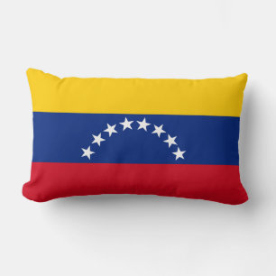 Venezuela flag patriotic Venezuelans Lumbar Cushion