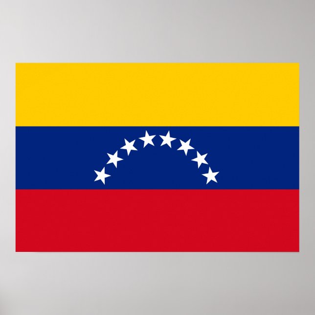 Venezuela flag patriotic Venezuelans Poster (Front)