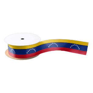 Venezuela flag patriotic Venezuelans Satin Ribbon