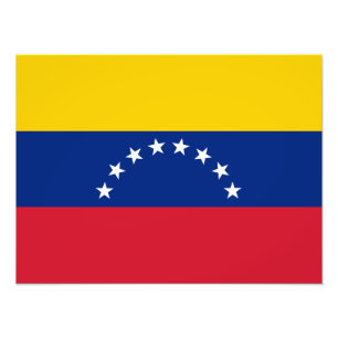 Venezuela flag photo print