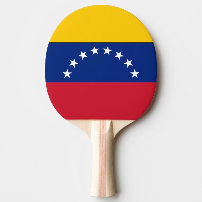 Venezuela Flag Ping Pong Paddle (Front)