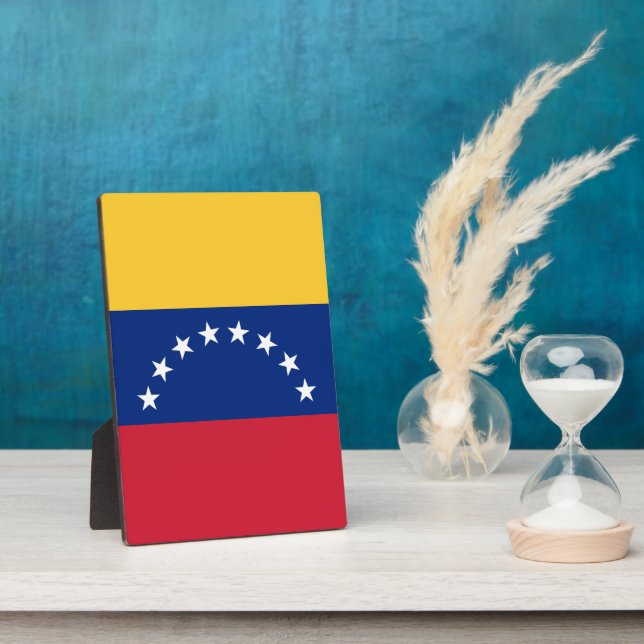 Venezuela flag plaque (Side)
