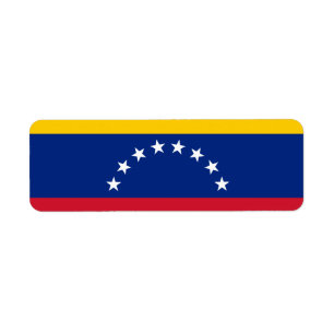 Venezuela flag return address label