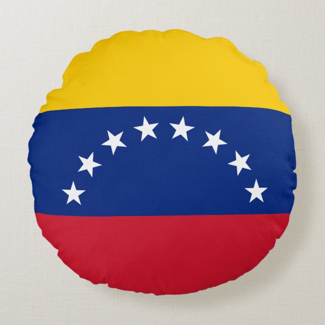 Venezuela Flag Round Cushion (Front)