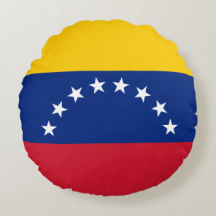 Venezuela flag round cushion