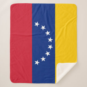 Venezuela flag sherpa blanket