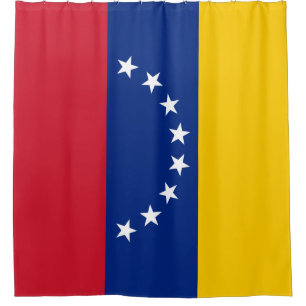 Venezuela flag shower curtain