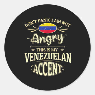 Venezuela Flag Souvenirs For Venezuelans Men & Classic Round Sticker