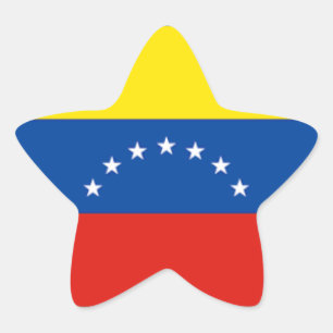 Venezuela flag star stickers