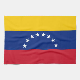 Venezuela flag tea towel