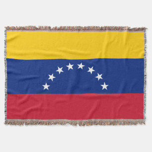 Venezuela flag throw blanket