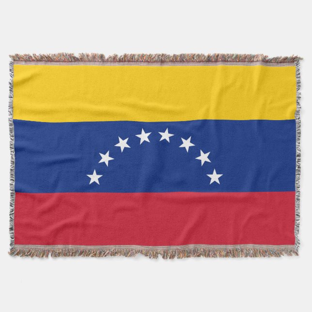 Venezuela flag throw blanket (Front)