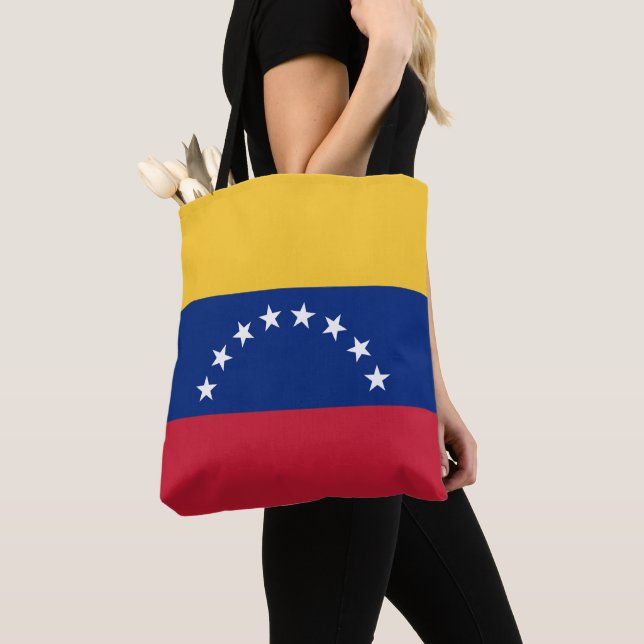 Venezuela flag tote bag (Close Up)
