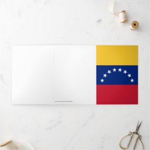 Venezuela flag Tri-Fold card