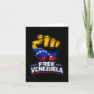 Venezuela Flag Venezuela Libre 2026  Card