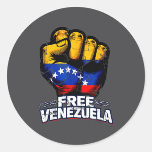 Venezuela Flag Venezuela Libre 2026  Classic Round Sticker