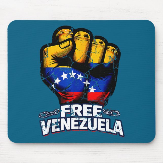 Venezuela Flag Venezuela Libre 2026  Mouse Pad (Front)