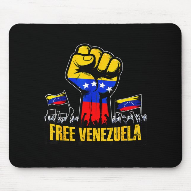 Venezuela Flag Venezuela Libre 2026  Mouse Pad (Front)