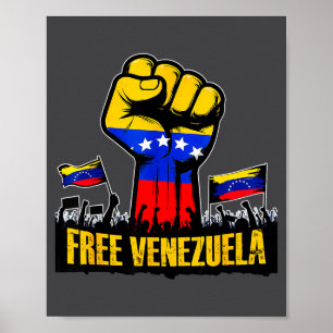 Venezuela Flag Venezuela Libre 2026  Poster