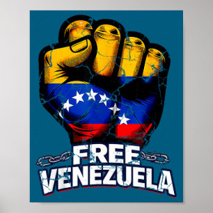 Venezuela Flag Venezuela Libre 2026  Poster