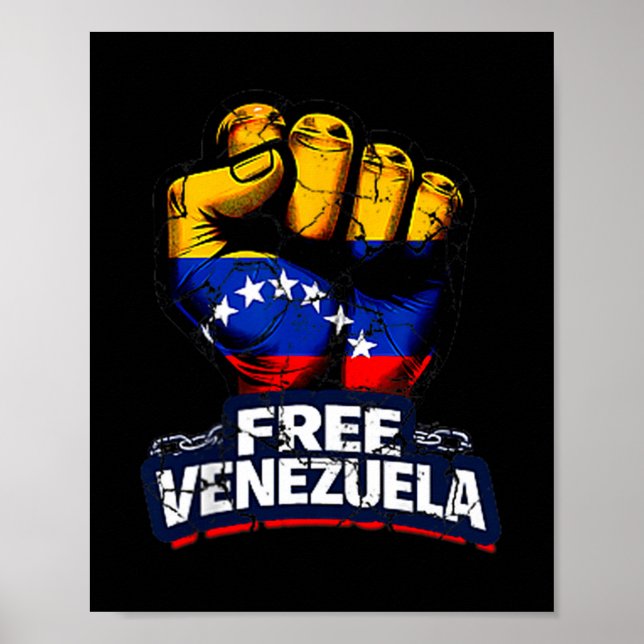 Venezuela Flag Venezuela Libre 2026  Poster (Front)