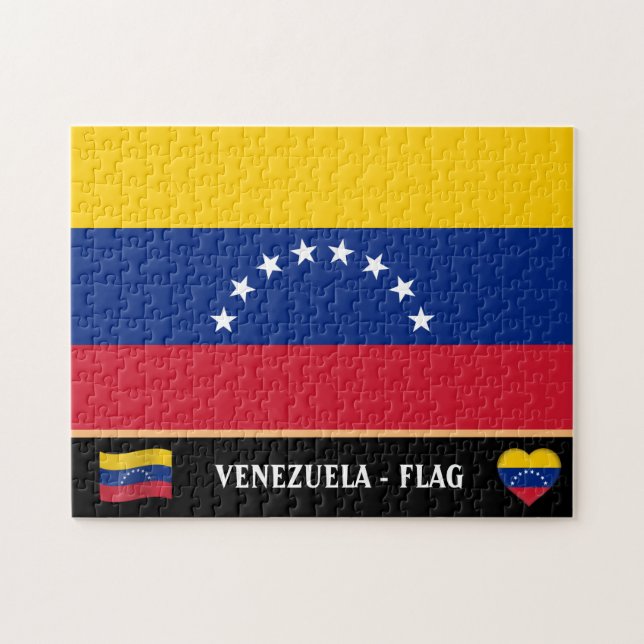 Venezuela Flag & Venezuelan country / Venezuela Jigsaw Puzzle (Horizontal)