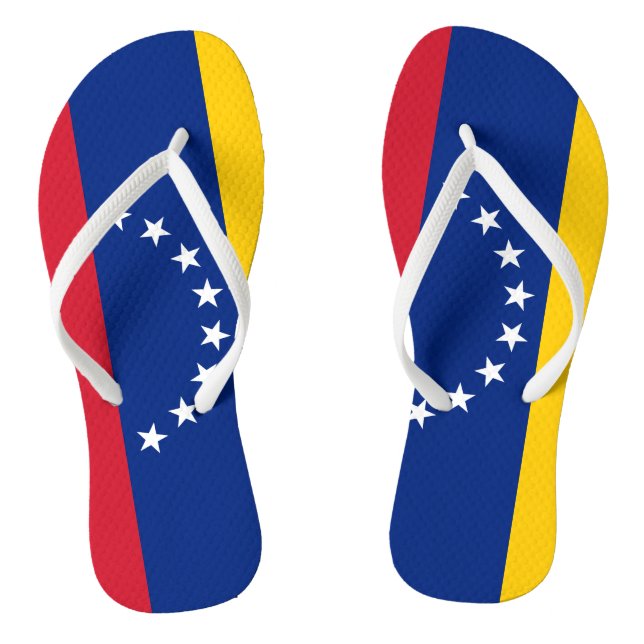 Venezuela Flag Venezuelan Patriotic Thongs (Footbed)