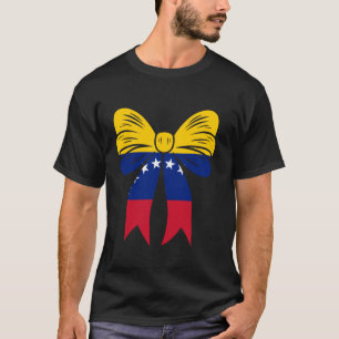 Venezuela Girl Coquette Bow Cute Ribbon Venezuelan T-Shirt