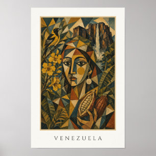 Venezuela Heritage Art Latin America Travel Poster