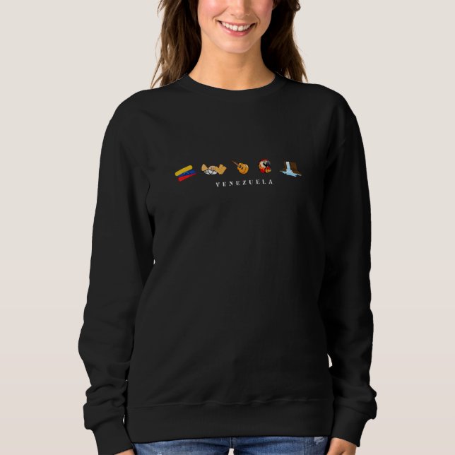 Venezuela Icons and Emblems Sweatshirt (Front)