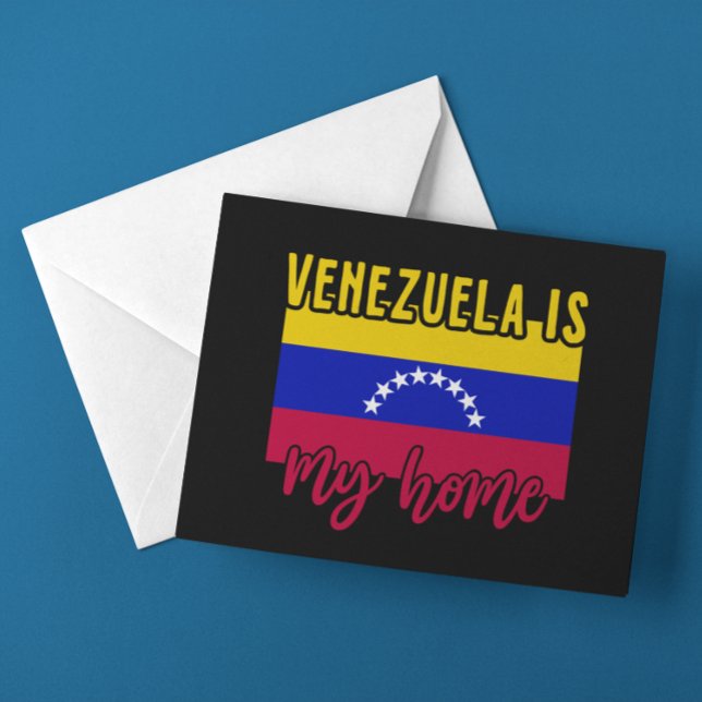 Venezuela Is my Home Flag  Postcard (Venezuela Is my Home Flag Postcard)