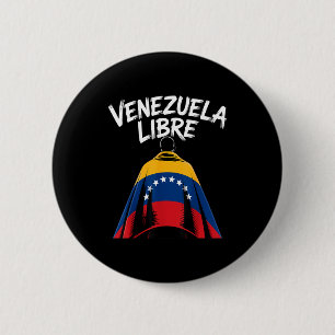 Venezuela Libre 2026 Venezuela Flag 6 Cm Round Badge