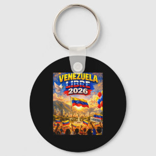 Venezuela Libre 2026 Venezuela Heart Flag Key Ring
