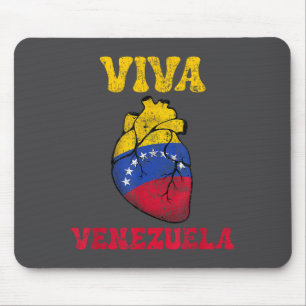 Venezuela Libre 2026 Venezuela Heart Flag Mouse Pad