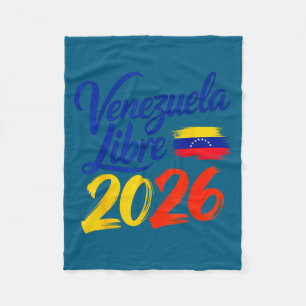 Venezuela Libre Patriotic Freedom Flag Design Fleece Blanket