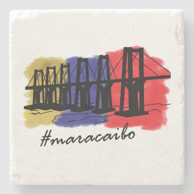 Venezuela - Maracaibo - Zulia Stone Coaster (Front)