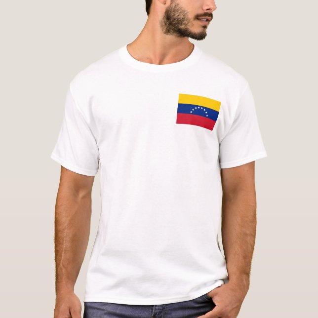 Venezuela National World Flag T-Shirt (Front)