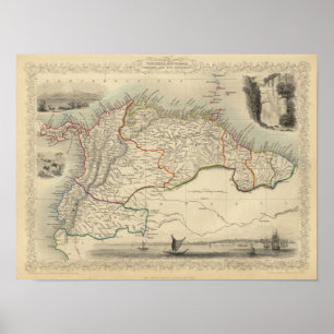 Venezuela, New Granada, Equador, and the Guayanas Poster