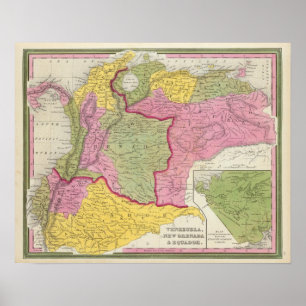 Venezuela, New Grenada & Equador Poster