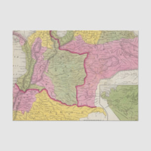 Venezuela, New Grenada & Equador Tissue Paper