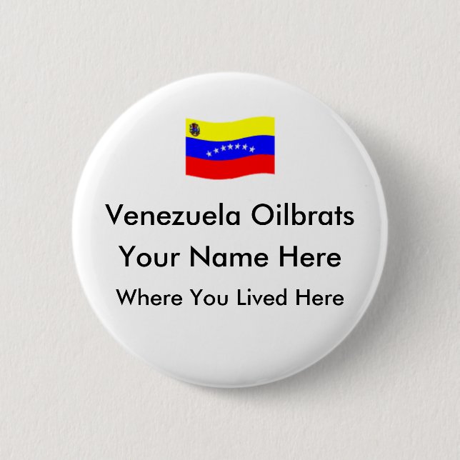Venezuela Oilbrats - Customised Button (Front)