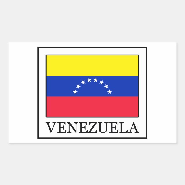 Venezuela Rectangular Sticker (Front)